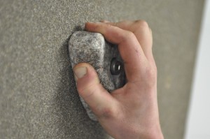 Leicestershire granite climbing hold