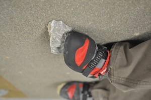 Derbyshire Limestone hold in action
