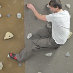 Real stone climbing holds on textured boards