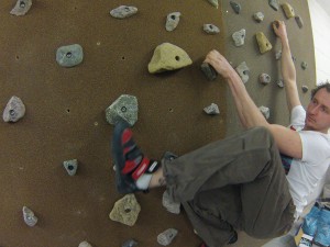 Climbing on realholds